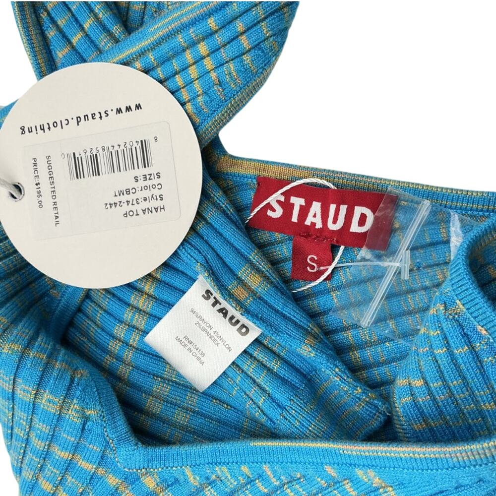 Staud Ribbed Multicolor Hana Knit Tank Size S NWT - Picture 3 of 4